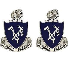 179th Infantry Regiment Unit Crest (In Omnia Paratus)